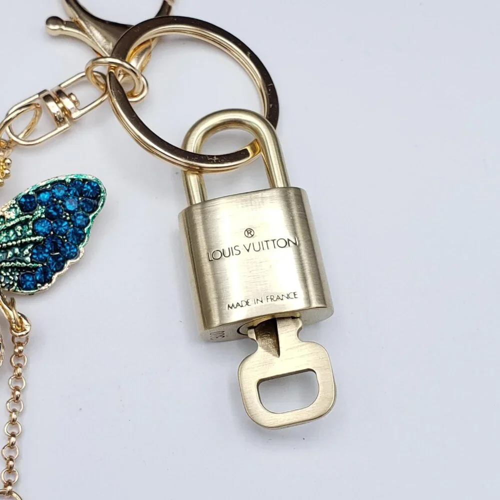 Authentic Louis Vuitton Gold Lock & Key ✨ Bag Charm Unbranded Fairy Keychain